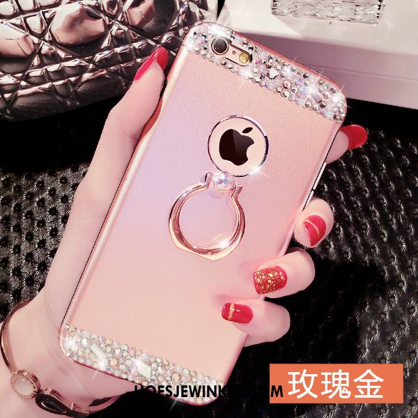 iPhone 6 / 6s Plus Hoesje Rose Goud Met Strass Persoonlijk, iPhone 6 / 6s Plus Hoesje Mobiele Telefoon Anti-fall