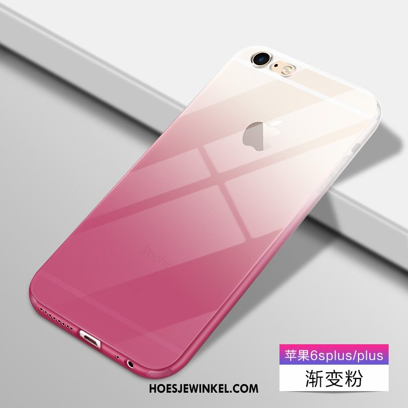 iPhone 6 / 6s Plus Hoesje Roze Anti-fall Doorzichtig, iPhone 6 / 6s Plus Hoesje All Inclusive Siliconen