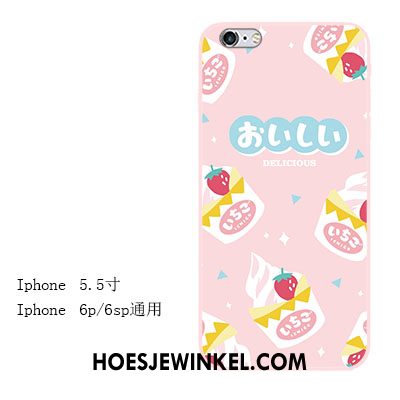 iPhone 6 / 6s Plus Hoesje Roze Anti-fall Zacht, iPhone 6 / 6s Plus Hoesje All Inclusive Mobiele Telefoon