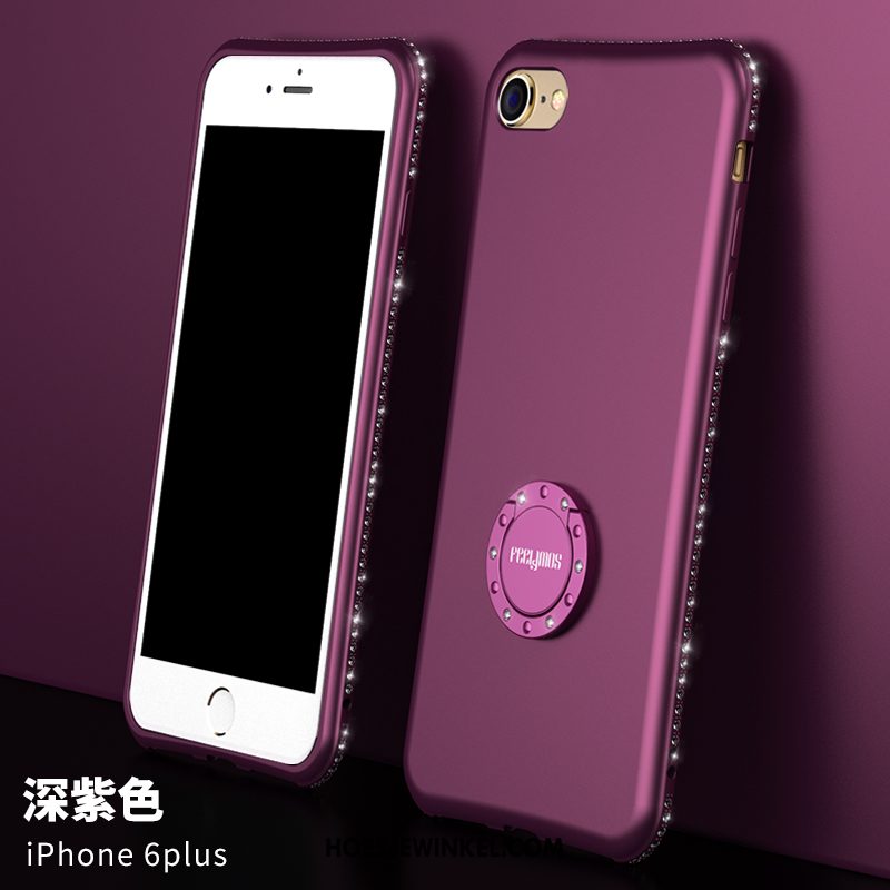 iPhone 6 / 6s Plus Hoesje Siliconen Roze Net Red, iPhone 6 / 6s Plus Hoesje Purper Mobiele Telefoon