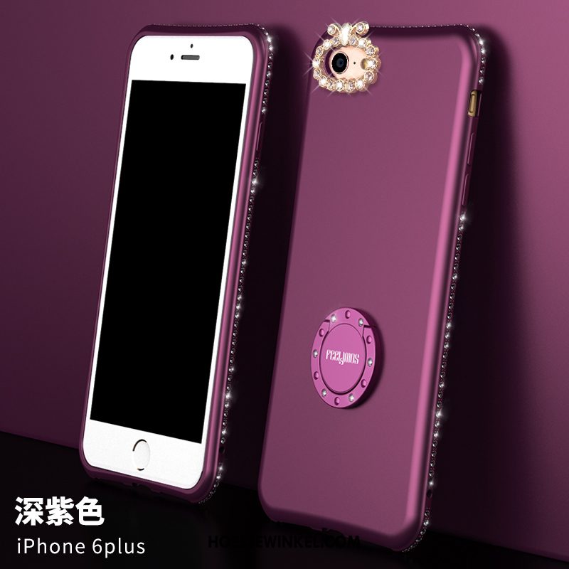 iPhone 6 / 6s Plus Hoesje Siliconen Roze Net Red, iPhone 6 / 6s Plus Hoesje Purper Mobiele Telefoon