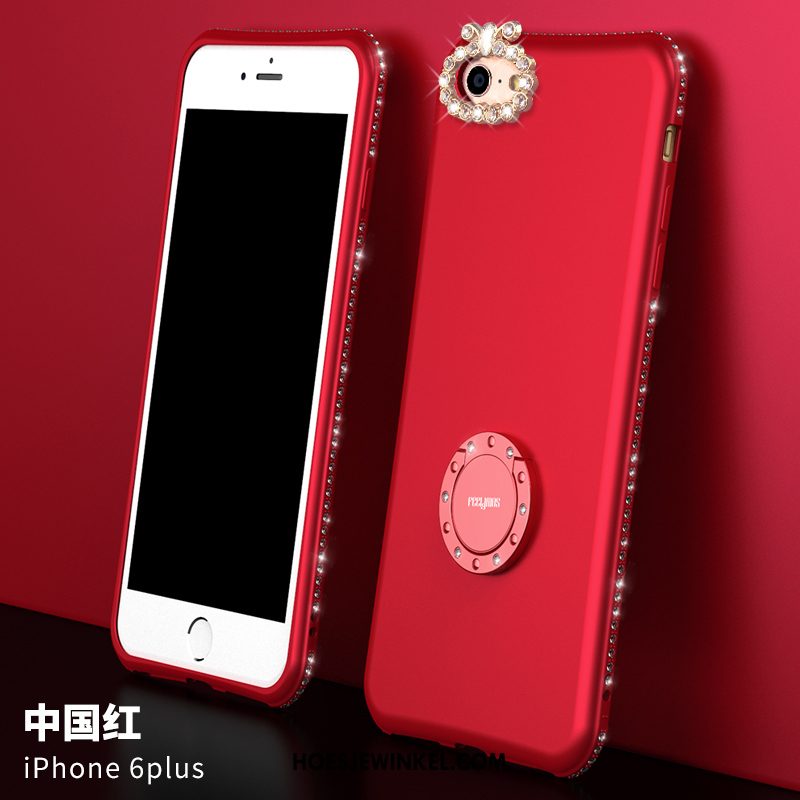 iPhone 6 / 6s Plus Hoesje Siliconen Roze Net Red, iPhone 6 / 6s Plus Hoesje Purper Mobiele Telefoon