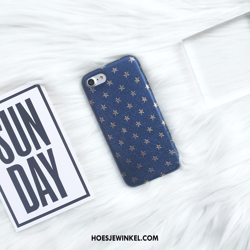 iPhone 6 / 6s Plus Hoesje Tas Ster Trendy Merk, iPhone 6 / 6s Plus Hoesje Zacht Leren Etui