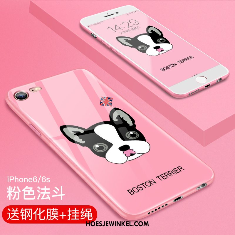 iPhone 6 / 6s Plus Hoesje Trend Glas Anti-fall, iPhone 6 / 6s Plus Hoesje Dun Zwart