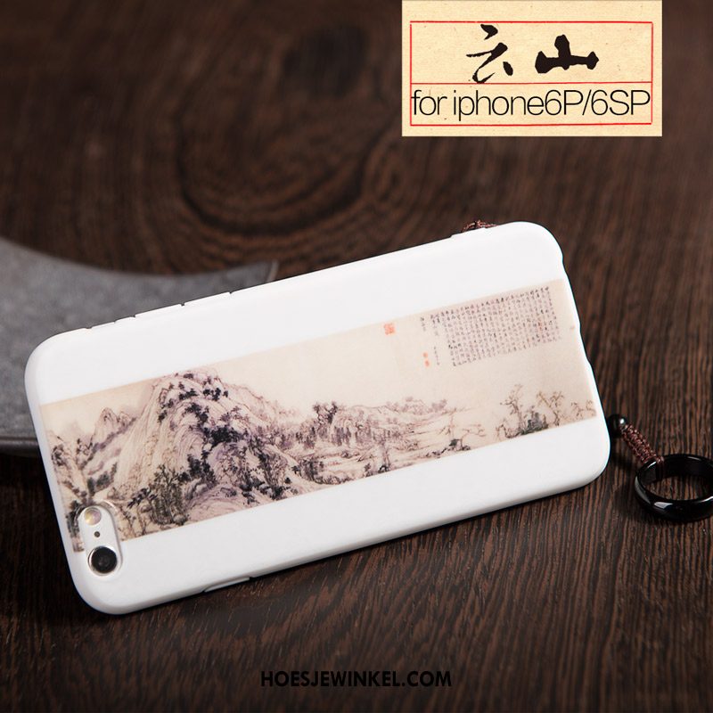 iPhone 6 / 6s Plus Hoesje Wit Chinese Stijl Wind, iPhone 6 / 6s Plus Hoesje Mobiele Telefoon Vintage