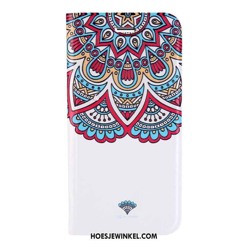 iPhone 7 Hoesje All Inclusive Anti-fall Folio, iPhone 7 Hoesje Leren Etui Blauw