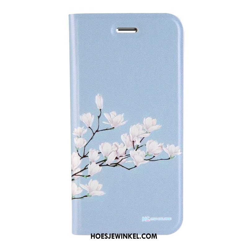 iPhone 7 Hoesje All Inclusive Anti-fall Folio, iPhone 7 Hoesje Leren Etui Blauw