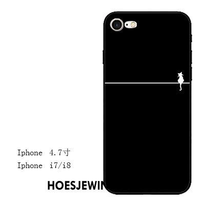 iPhone 7 Hoesje All Inclusive Reliëf Lovers, iPhone 7 Hoesje Zwart Hanger