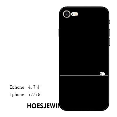 iPhone 7 Hoesje All Inclusive Reliëf Lovers, iPhone 7 Hoesje Zwart Hanger