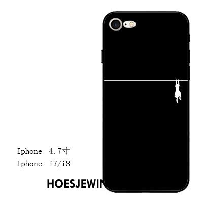 iPhone 7 Hoesje All Inclusive Reliëf Lovers, iPhone 7 Hoesje Zwart Hanger
