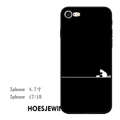 iPhone 7 Hoesje All Inclusive Reliëf Lovers, iPhone 7 Hoesje Zwart Hanger