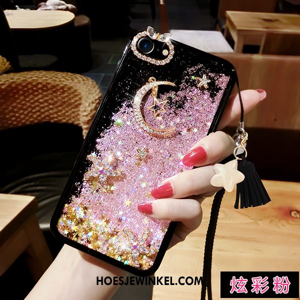 iPhone 7 Hoesje Drijfzand All Inclusive Purper, iPhone 7 Hoesje Vloeistof Bescherming