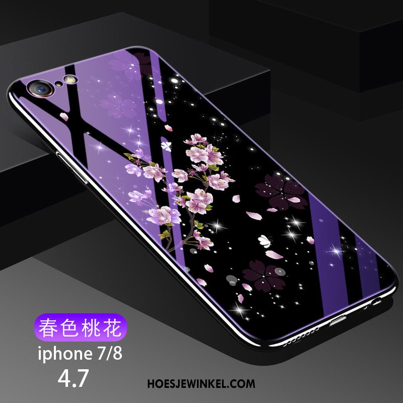 iPhone 7 Hoesje Purper Bescherming Trendy Merk, iPhone 7 Hoesje Mobiele Telefoon Persoonlijk