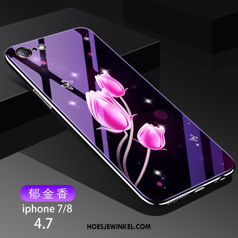 iPhone 7 Hoesje Purper Bescherming Trendy Merk, iPhone 7 Hoesje Mobiele Telefoon Persoonlijk