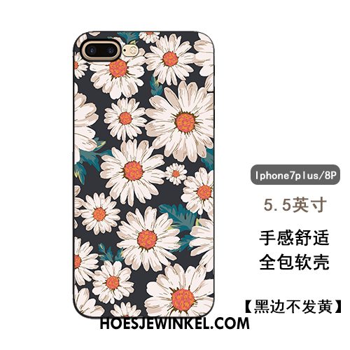 iPhone 7 Plus Hoesje Bloemen Siliconen Zacht, iPhone 7 Plus Hoesje Mobiele Telefoon Lovers