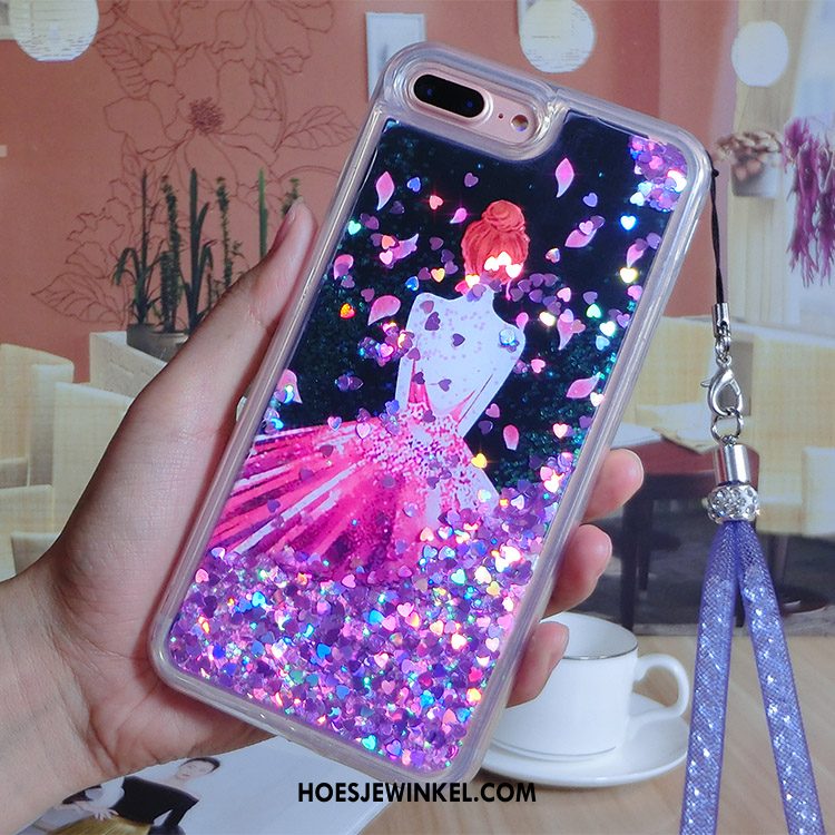 iPhone 7 Plus Hoesje Drijfzand Vloeistof Hanger, iPhone 7 Plus Hoesje Met Strass Hoes