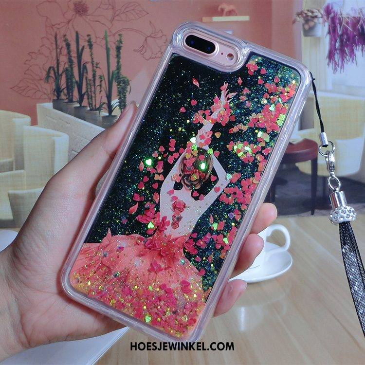 iPhone 7 Plus Hoesje Drijfzand Vloeistof Hanger, iPhone 7 Plus Hoesje Met Strass Hoes