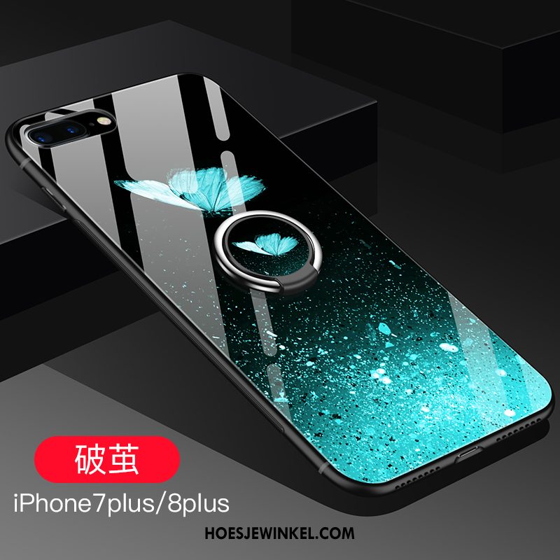 iPhone 7 Plus Hoesje Nieuw Mobiele Telefoon Glas, iPhone 7 Plus Hoesje Blauw Scheppend