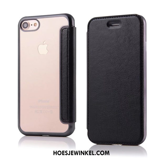 iPhone 8 Hoesje Doorzichtig Mobiele Telefoon All Inclusive, iPhone 8 Hoesje Kaart Leren Etui