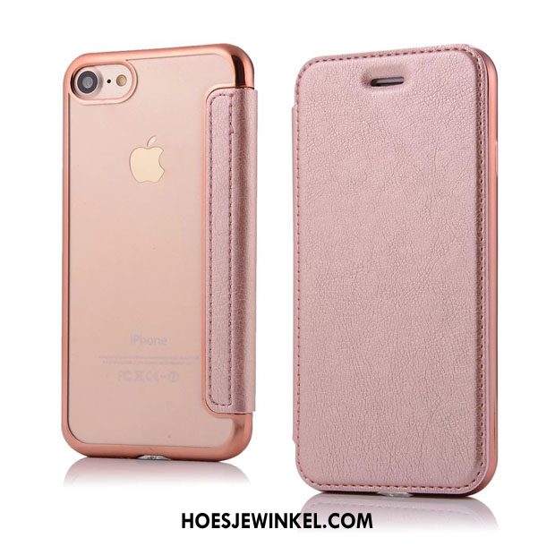 iPhone 8 Hoesje Doorzichtig Mobiele Telefoon All Inclusive, iPhone 8 Hoesje Kaart Leren Etui