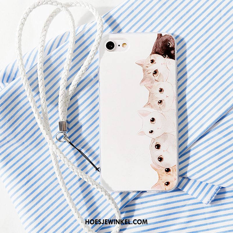 iPhone 8 Hoesje Hanger All Inclusive Anti-fall, iPhone 8 Hoesje Kat Mobiele Telefoon