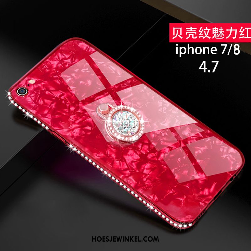 iPhone 8 Hoesje Siliconen Purper Scheppend, iPhone 8 Hoesje Met Strass Persoonlijk