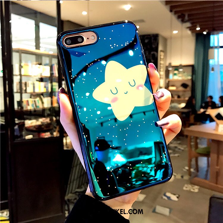 iPhone 8 Plus Hoesje Blauw Zacht Mobiele Telefoon, iPhone 8 Plus Hoesje Persoonlijk Ster