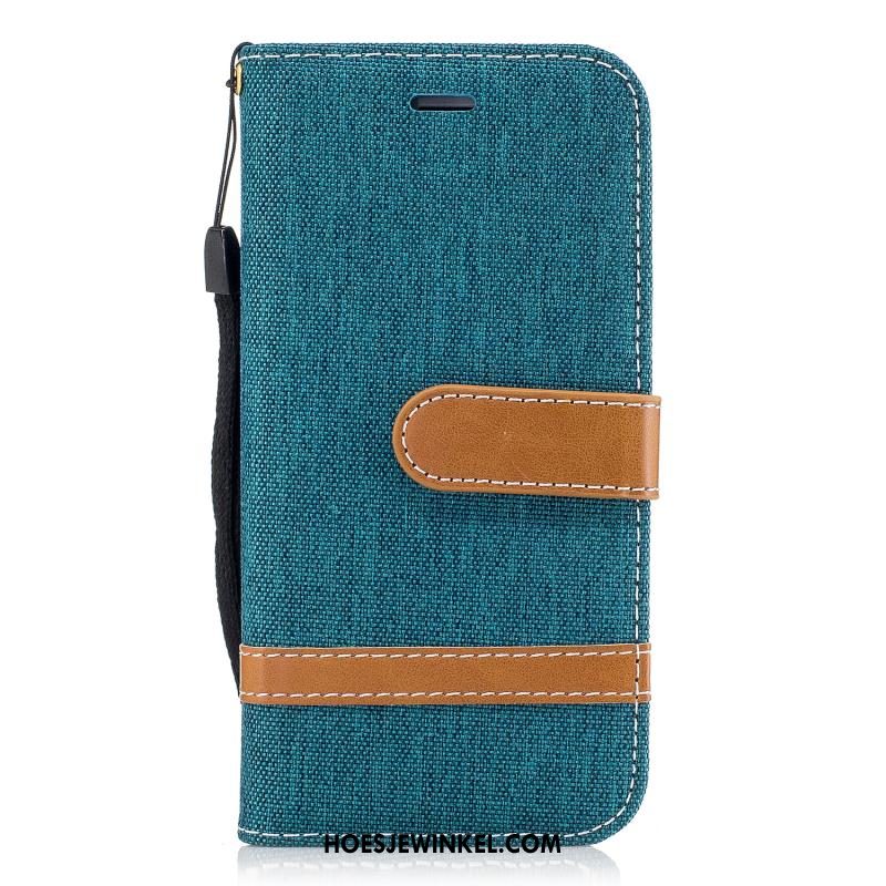 iPhone 8 Plus Hoesje Denim Mobiele Telefoon Folio, iPhone 8 Plus Hoesje Ondersteuning Hoes