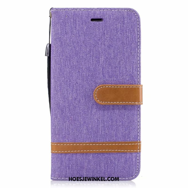 iPhone 8 Plus Hoesje Denim Mobiele Telefoon Folio, iPhone 8 Plus Hoesje Ondersteuning Hoes