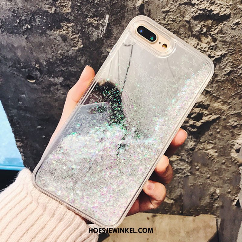 iPhone 8 Plus Hoesje Spiegel Scheppend Vloeistof, iPhone 8 Plus Hoesje Stromen Mobiele Telefoon