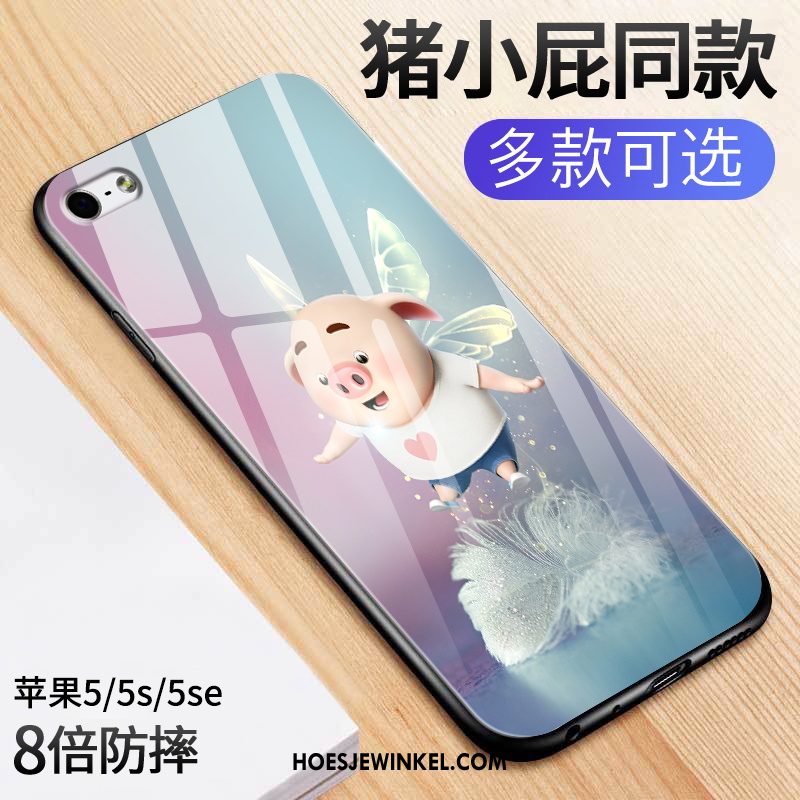 iPhone Se 2020 Hoesje Hoes Mooie Lovers, iPhone Se 2020 Hoesje Mobiele Telefoon Glas