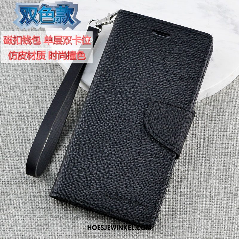 iPhone Se 2020 Hoesje Leren Etui Siliconen Mobiele Telefoon, iPhone Se 2020 Hoesje Anti-fall Clamshell