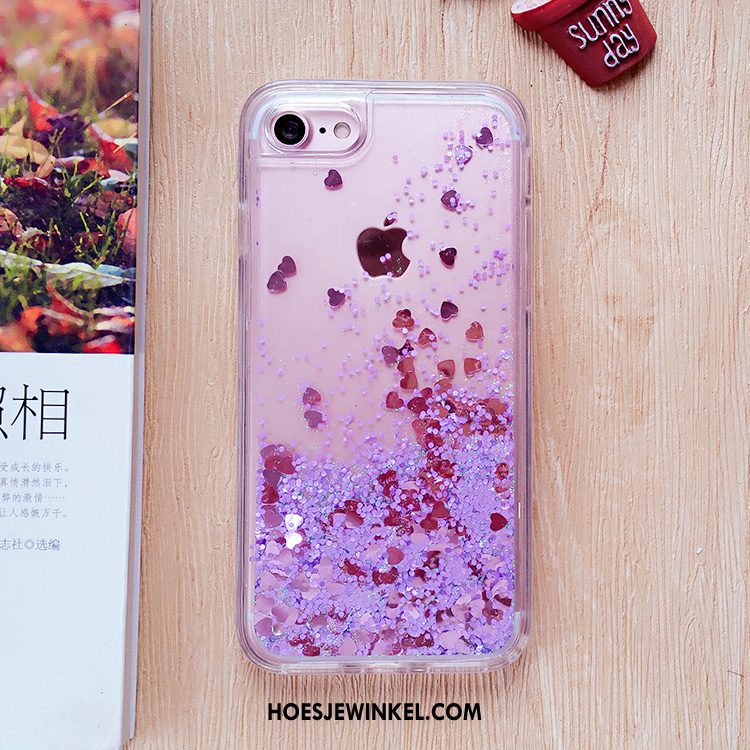 iPhone Se Hoesje All Inclusive Bescherming Purper, iPhone Se Hoesje Mobiele Telefoon Zacht