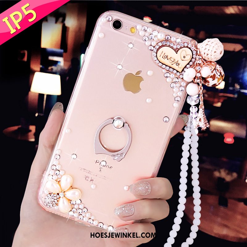 iPhone Se Hoesje Met Strass Bescherming Hoes, iPhone Se Hoesje Doorzichtig Ondersteuning