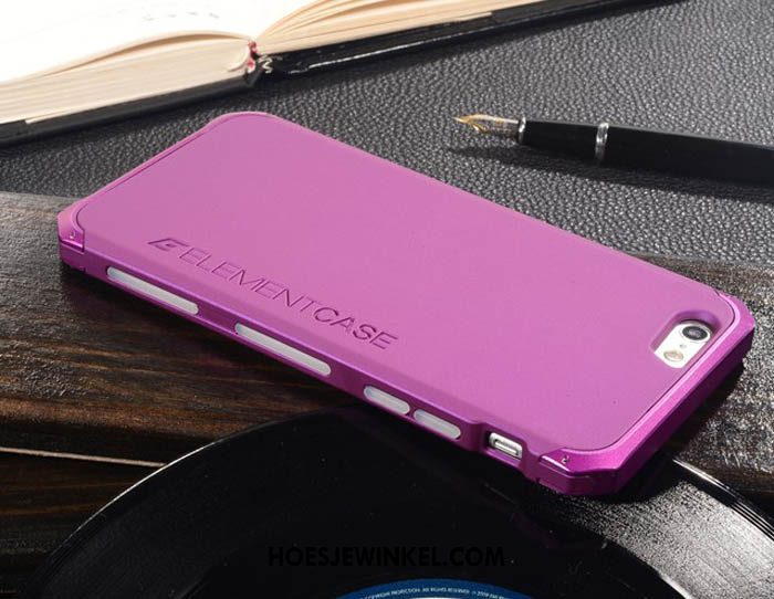 iPhone Se Hoesje Metaal Mode Purper, iPhone Se Hoesje High End Mobiele Telefoon