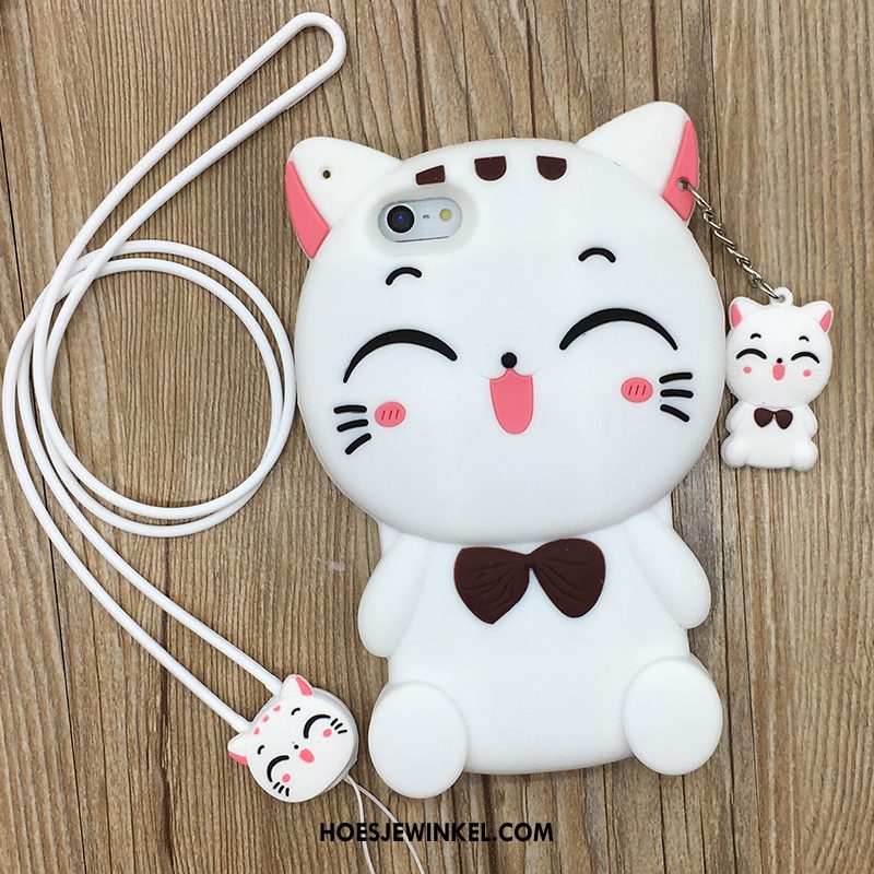 iPhone Se Hoesje Siliconen Bescherming Anti-fall, iPhone Se Hoesje Hanger Spotprent