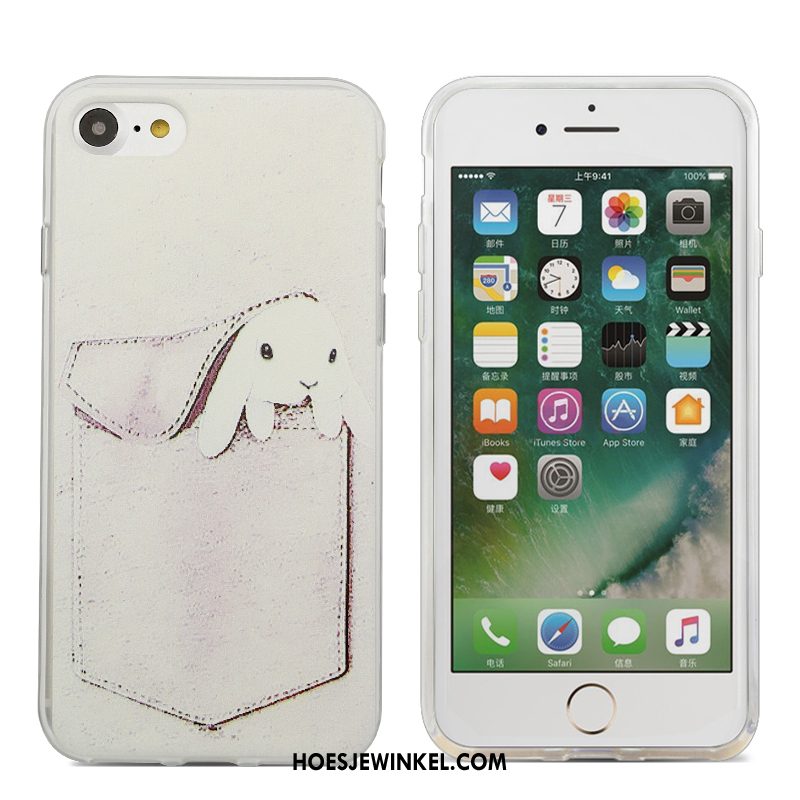 iPhone Se Hoesje Trend Grijs Lovers, iPhone Se Hoesje Spotprent Hoes