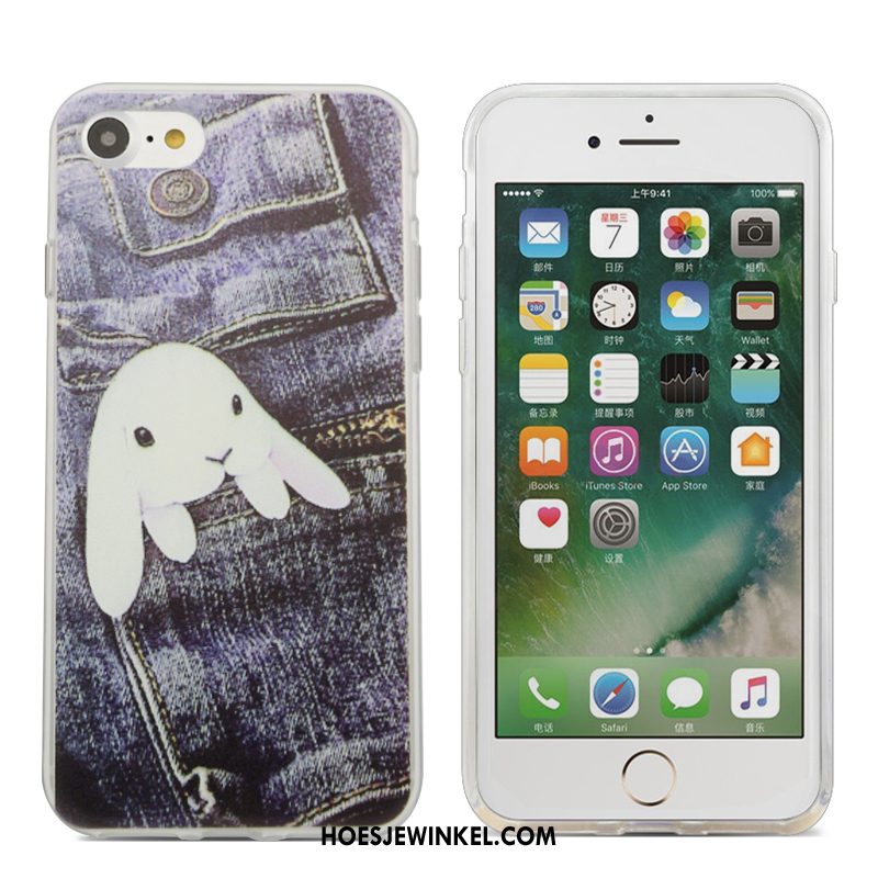 iPhone Se Hoesje Trend Grijs Lovers, iPhone Se Hoesje Spotprent Hoes