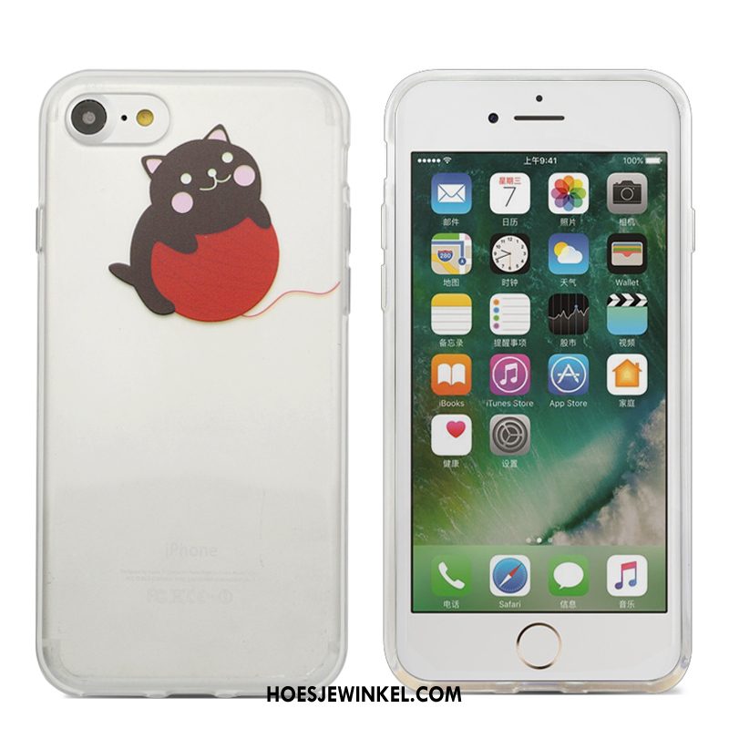 iPhone Se Hoesje Trend Grijs Lovers, iPhone Se Hoesje Spotprent Hoes