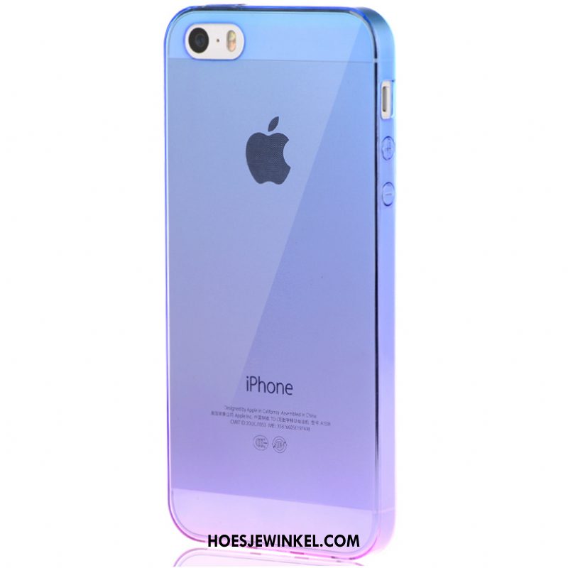 iPhone Se Hoesje Zacht Geel Scheppend, iPhone Se Hoesje Lovers Doorzichtig