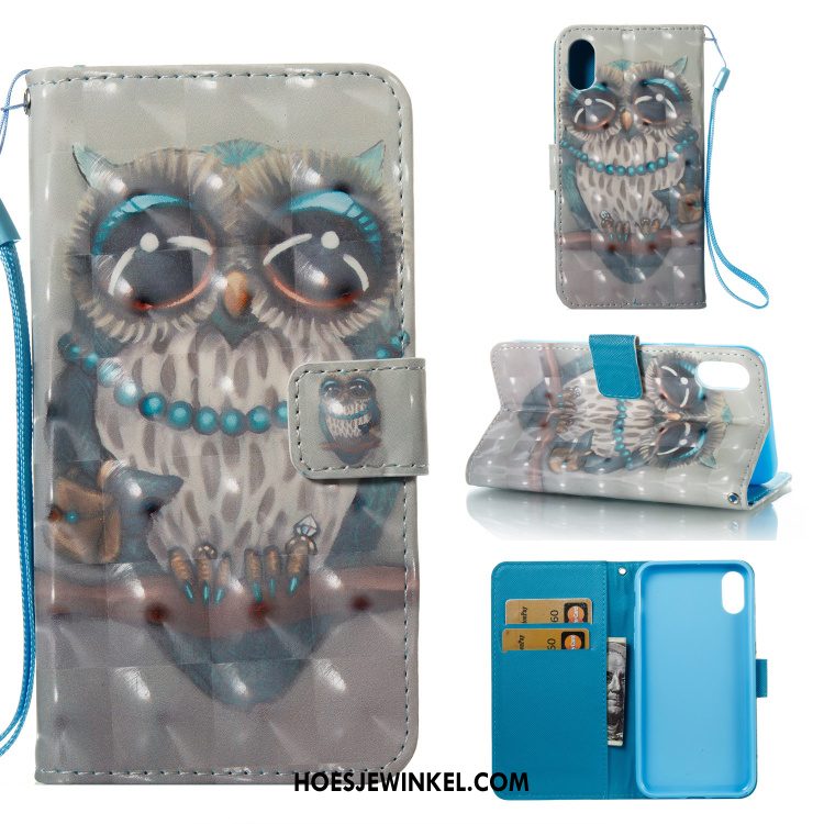 iPhone X Hoesje All Inclusive Clamshell Mobiele Telefoon, iPhone X Hoesje Siliconen Leren Etui