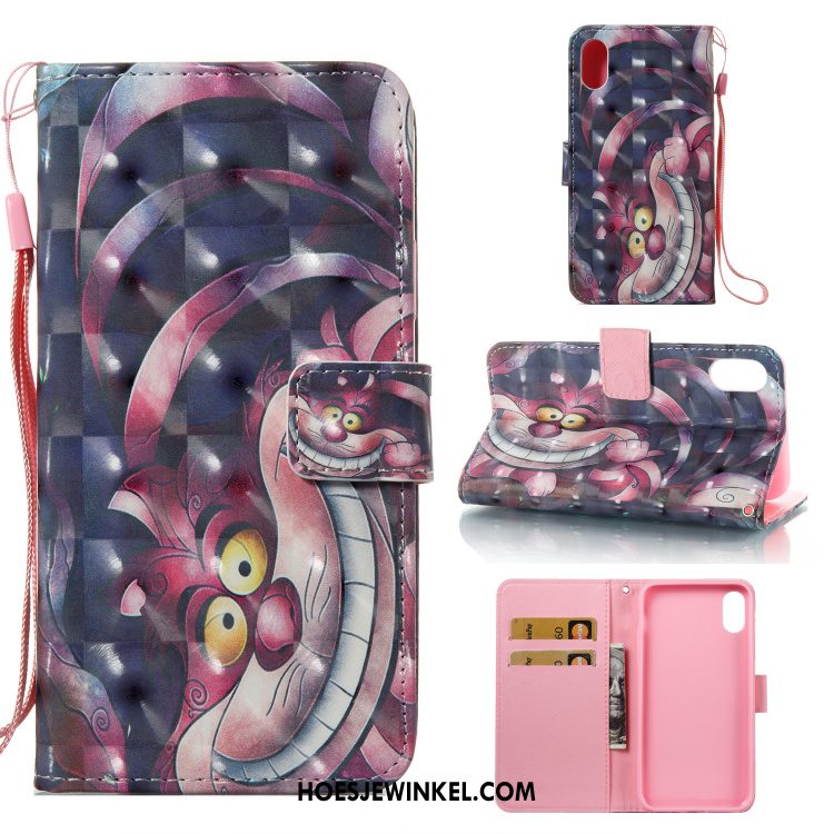 iPhone X Hoesje All Inclusive Clamshell Mobiele Telefoon, iPhone X Hoesje Siliconen Leren Etui