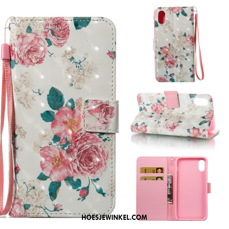 iPhone X Hoesje All Inclusive Clamshell Mobiele Telefoon, iPhone X Hoesje Siliconen Leren Etui