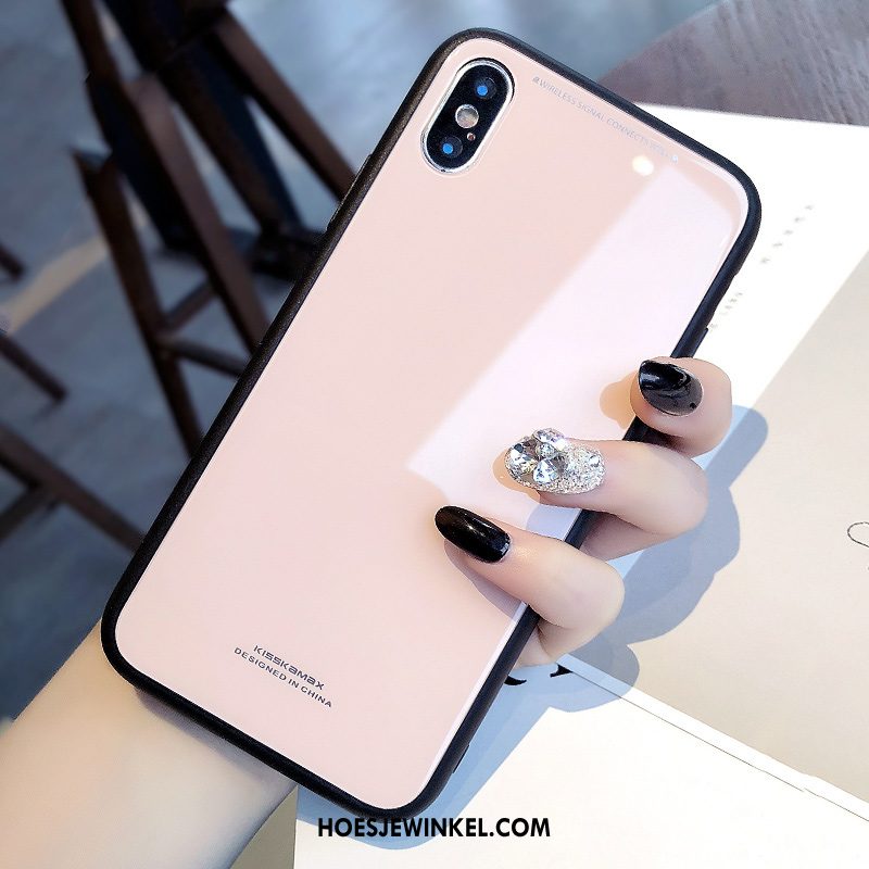 iPhone X Hoesje Anti-fall Zacht Trendy Merk, iPhone X Hoesje Mobiele Telefoon Rood