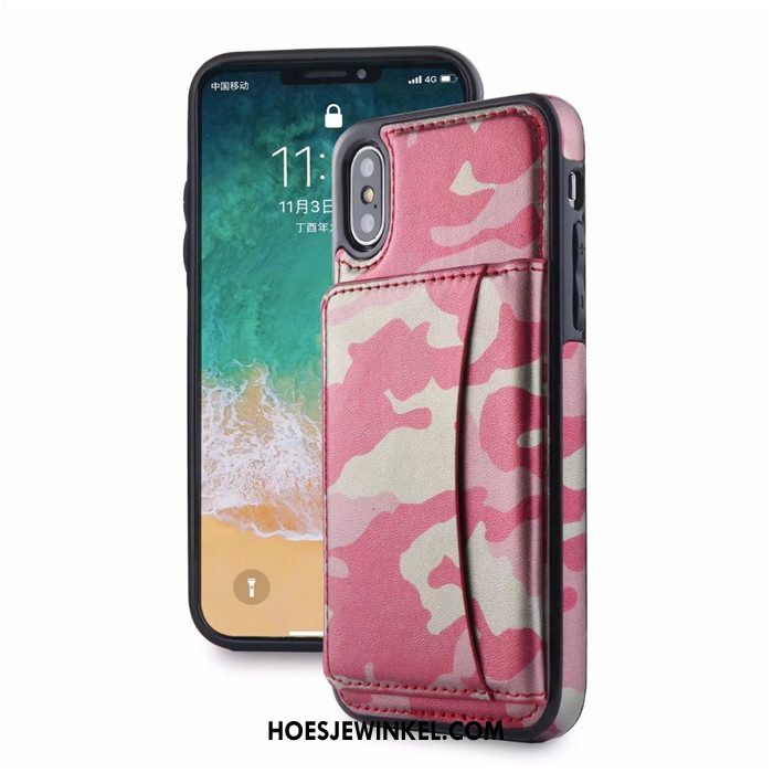 iPhone X Hoesje Camouflage Kaart Tas Persoonlijk, iPhone X Hoesje Classic Trend