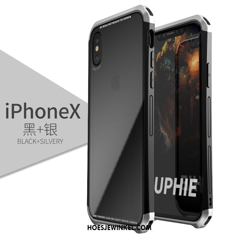 iPhone X Hoesje Hoes Anti-fall All Inclusive, iPhone X Hoesje Achterklep Goud