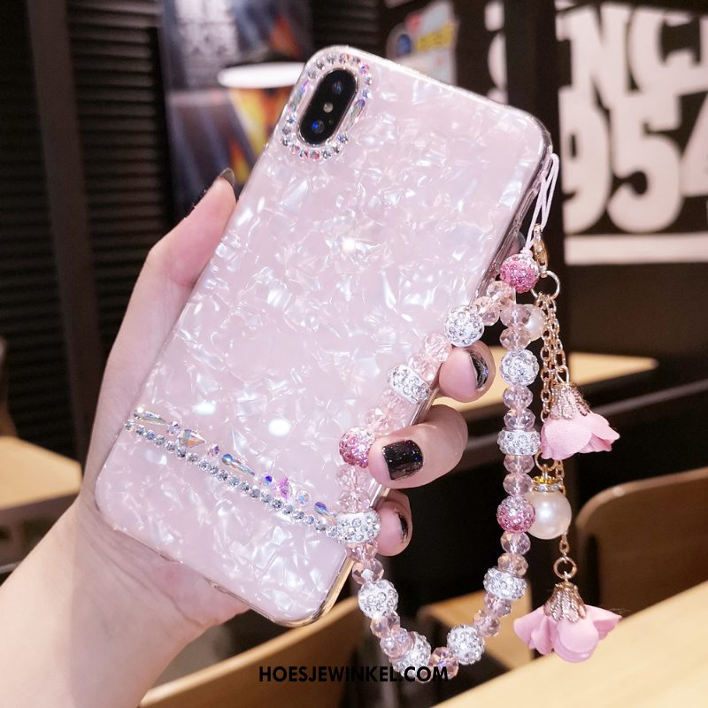 iPhone X Hoesje Mobiele Telefoon Anti-fall All Inclusive, iPhone X Hoesje Bescherming Met Strass