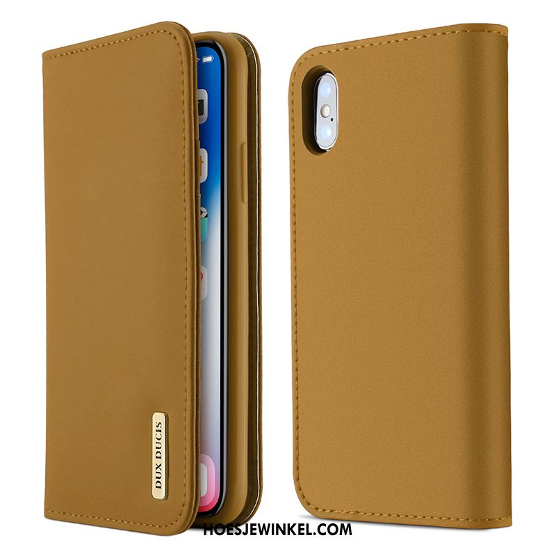 iPhone X Hoesje Mobiele Telefoon Anti-fall Bescherming, iPhone X Hoesje Folio Kaart Tas