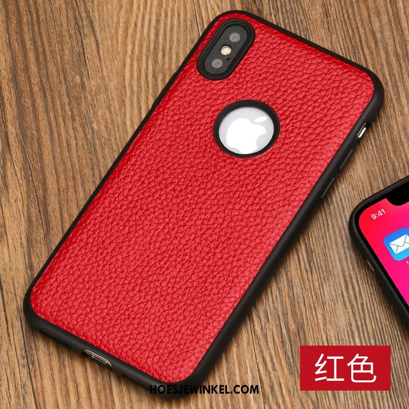 iPhone X Hoesje Mobiele Telefoon Persoonlijk Luxe, iPhone X Hoesje Rood All Inclusive Braun