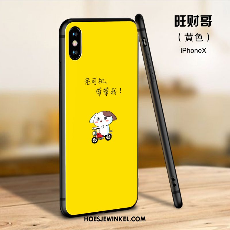 iPhone X Hoesje Mobiele Telefoon Trendy Merk Glas, iPhone X Hoesje Nieuw Wit